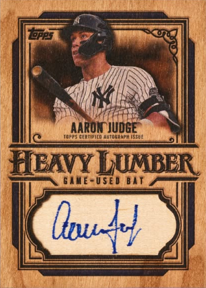 Heavy Lumber Auto Relics Aaron Judge MOCK UP