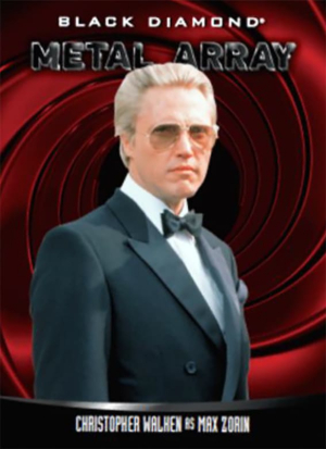 Metal Array Christopher Walken as Max Zorin MOCK UP