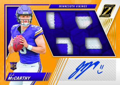 Rookie Patch Auto Gold JJ McCarthy MOCK UP