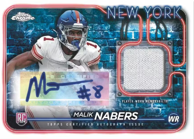 Rookie Patch Auto Malik Nabers MOCK UP