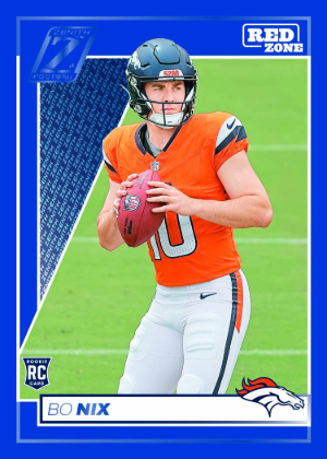 Rookie Red Zone Blue Bo Nix MOCK UP