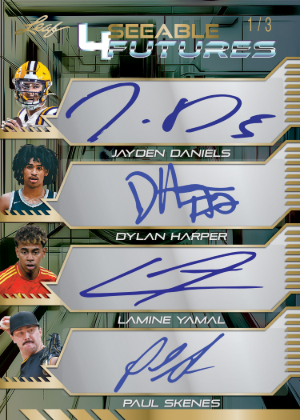 4Seeable Futures Holo Gold Jayden Daniels, Dylan Harper, Lamine Yamal, Paul Skenes MOCK UP