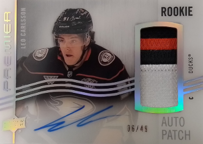 Acetate Rookie Auto Patch Horizontal Leo Carlsson