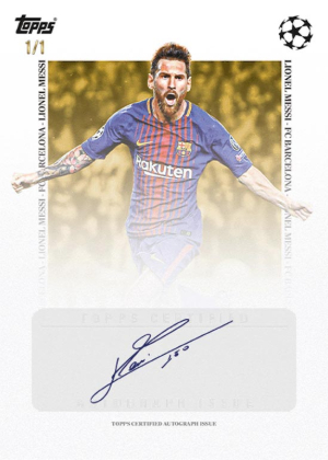 Base Auto Leyendas Gold Lionel Messi MOCK UP