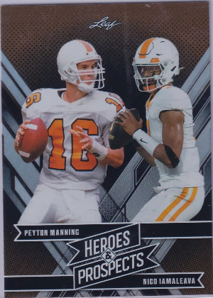 Base Heroes and Prospects Peyton Manning, Nico Iamaleava