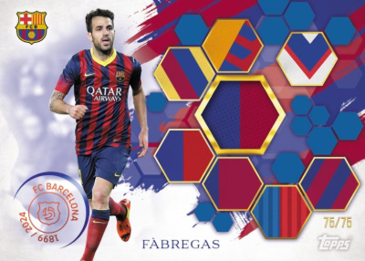 Camp Nou Jersey Relics Blue Cesc Fàbregas MOCK UP