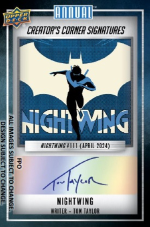 Creators Corner Auto Nightwing Tom Taylor MOCK UP