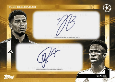 Dual Auto Jude Bellingham, Vini Jr MOCK UP