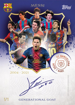 Generational GOAT Auto Gold Lionel Messi MOCK UP