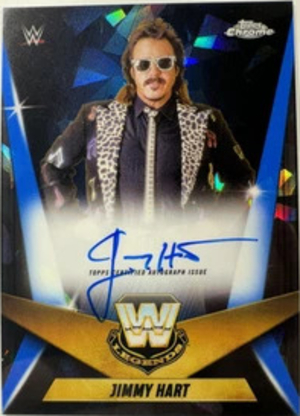 Legendary Chrome Auto Blue Sapphire Jimmy Hart