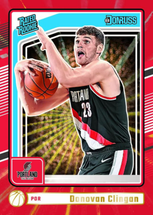 Rated Rookies Holo Red Laser Donovan Clingon MOCK UP