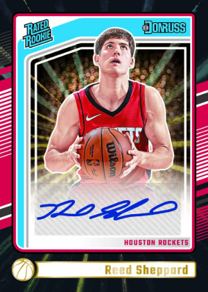 Rated Rookies Signatures Black Lazer Reed Sheppard MOCK UP