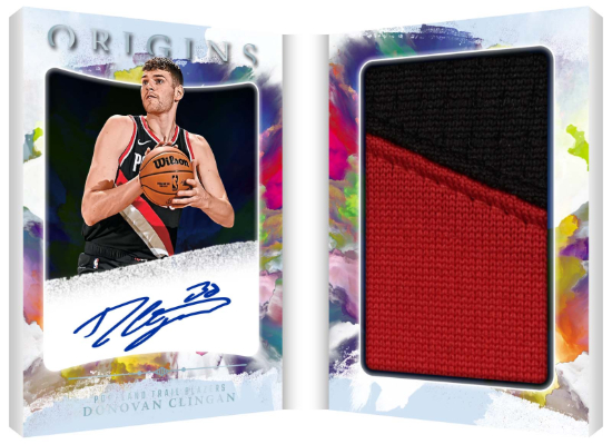 Rookie Auto Booklet Patch Donovan Clingan MOCK UP