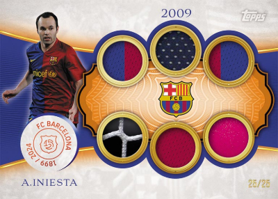 Sextuple Relics Orange Andrés Iniesta MOCK UP