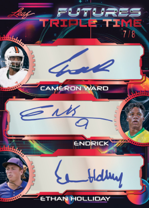 Triple Time Red Cameron Ward, Endrick, Ethan Holliday MOCK UP