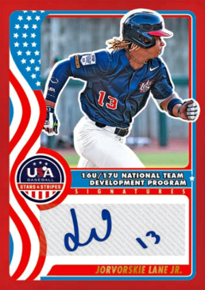 16U/17U National Team Signatures Red Jovorskie Lane Jr MOCK UP