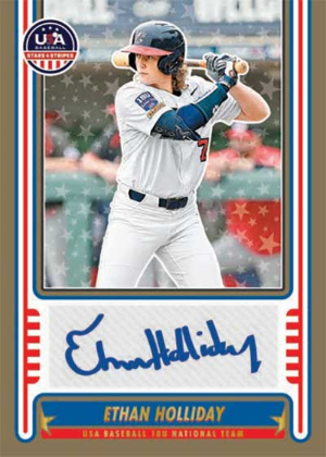 18U National Team Signatures Gold Ethan Holliday MOCK UP