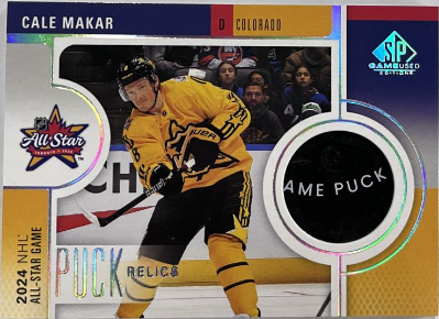 2024 All-Star Game Puck Relics Cale Makar