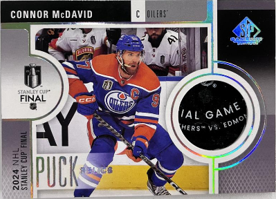 2024 Stanley Cup Finals Puck Relics Connor McDavid