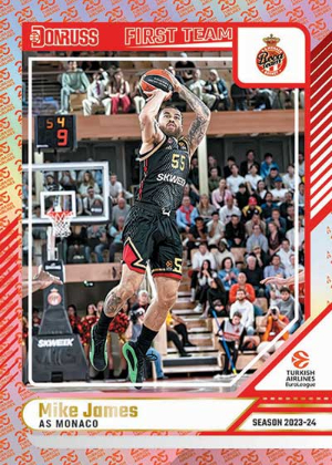 Base EuroLeague First Team 25th Anniversary Mike James MOCK UP