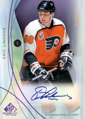Base Purple Auto Legends Eric Lindros MOCK UP