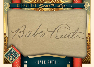 Cut Signature Season Babe Ruth MOCK UP