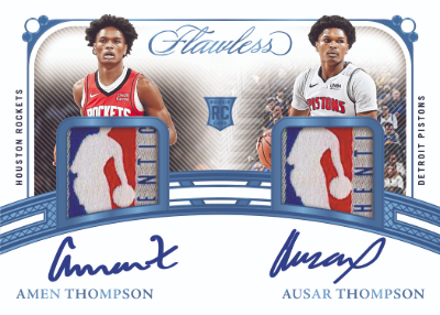 Dual Laundry Tags Auto Amen Thompson, Ausar Thompson MOCK UP