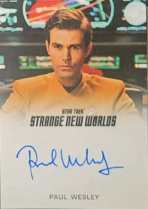 Full Bleed Auto Paul Wesley as James T Kirk