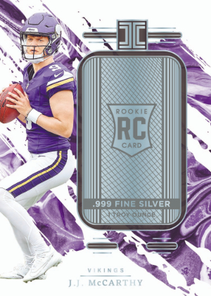 Silver Rookie Shield JJ McCarthy MOCK UP