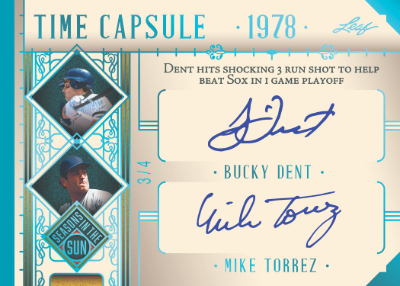 Time Capsule Bucky Dent, Mike Torrez MOCK UP